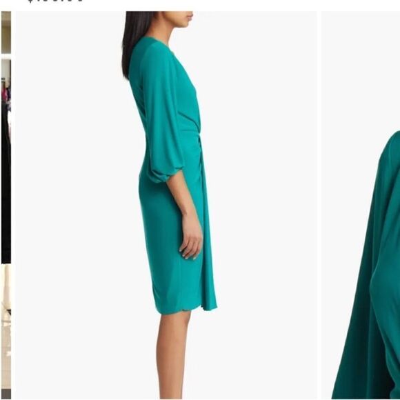 NWT ELIZA J Wrap Look Long Sleeve Dress - Picture 3 of 10
